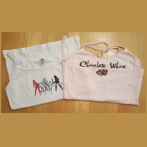 🍫NWOT 2 Sexy Spaghetti Strap Tank Top Erotica LA